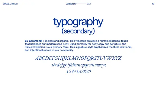 Typography — secondary