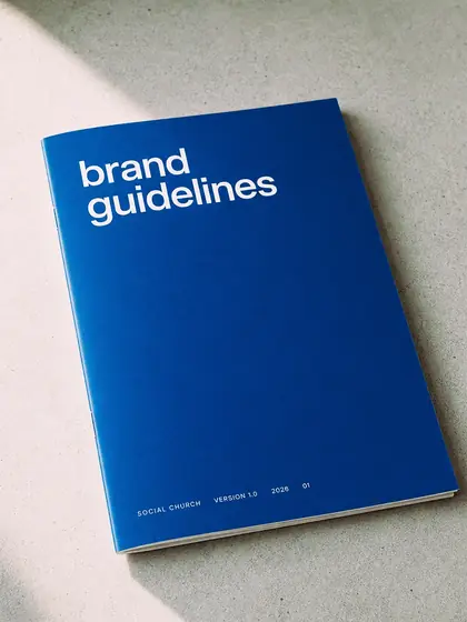 The printed brand guidelines